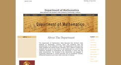 Desktop Screenshot of math.nieclko.ac.in